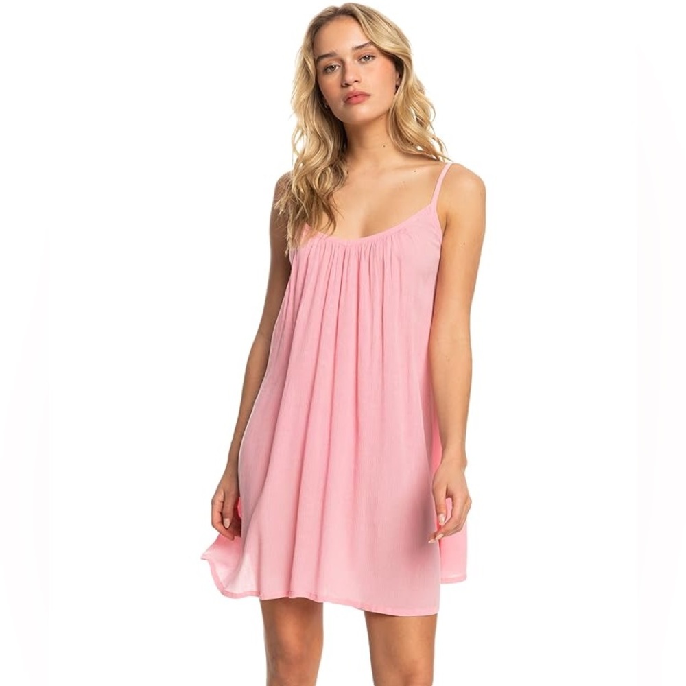 NWT Roxy summer adventures cover up dress women’s L large pink beach sundress